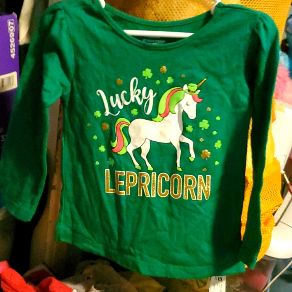 A green long sleeve st.Patrick shirt